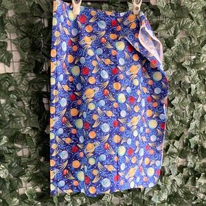 Sparkly Space-Themed Fabric approx 48” x 2 yards by Fabric Traditions ©️ 1993